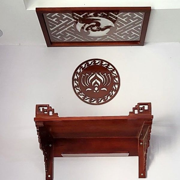 TRANG THỜ TREO TƯỜNG GỖ SỒI 54