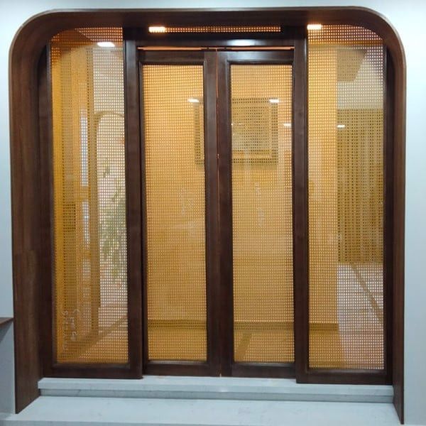 Vách cửa lùa mây lưới