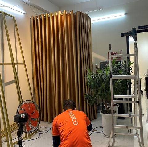  Rèm Vải Đà Nẵng - Màu Vàng 