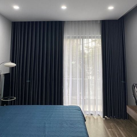  Rèm Vải Đà Nẵng - Màu Xám Đậm 