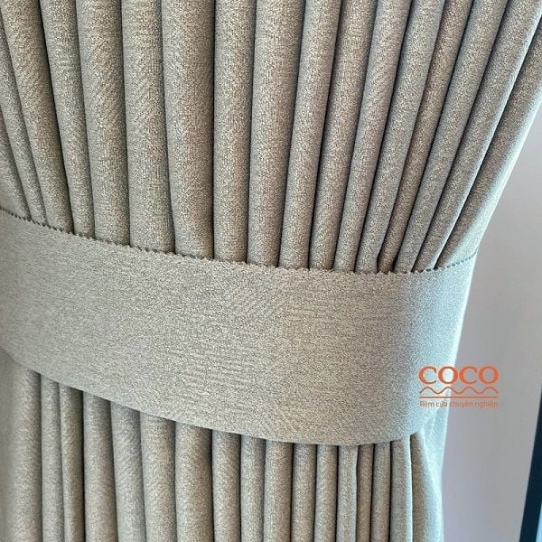 Rèm Vải Đà Nẵng - Vải Bố Màu Nâu 02