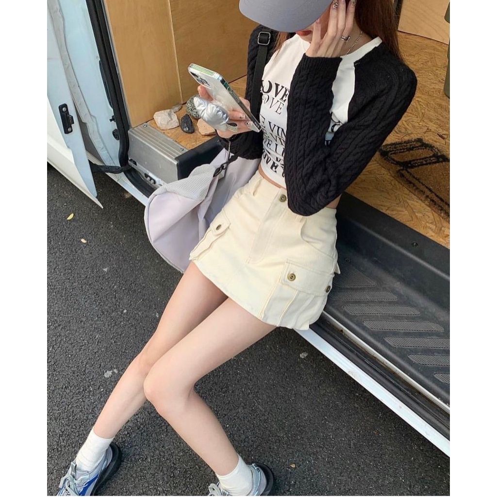 Bee bee on Instagram order set váy áo bóng chày Giá  460 Size SM Đen  đỏ