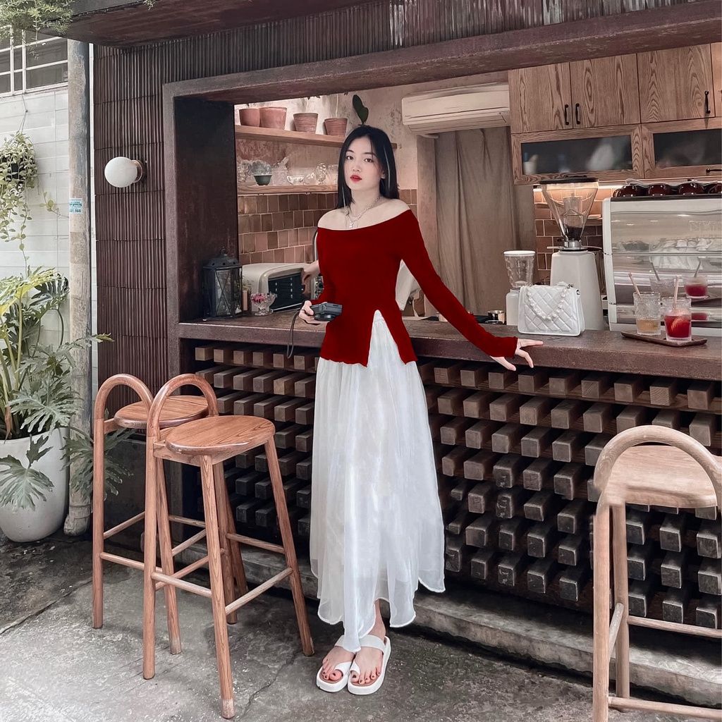 Chân Váy Midi Dài Dáng Chữ A Lưng Thun Co Giãn In Họa Tiết Hoa Phong #48 Chân Váy Midi Dài Dáng Chữ A Lưng Thun Co Giãn In Họa Tiết Hoa Phong