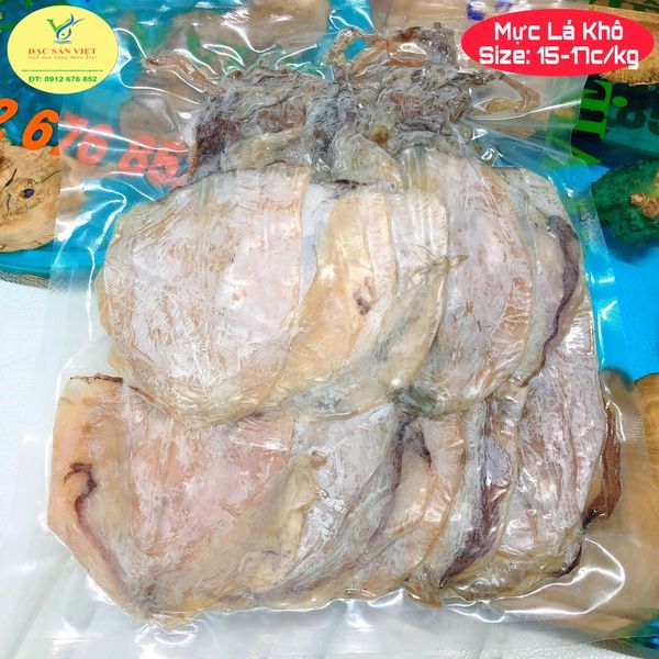  Mực Lá Khô Trung  (22-25c/kg) 