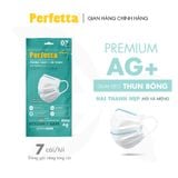  Túi Khẩu Trang Y Tế Cao Cấp Chuẩn Nhật Perfetta Premium AG+, 2 Thanh Nẹp Thông Thoáng (7 cái/bịch) 