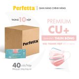  Combo 10 Hộp Khẩu Trang Y Tế 3 Lớp PERFETTA Premium Cao Cấp Hai Thanh Mũi Miệng Phủ Nano Đồng (40 cái/hộp) 