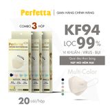  Combo 3 Hộp Khẩu trang 3 lớp Perfetta KF94 Chuẩn Form Hàn Quốc (20 Cái/Hộp) 