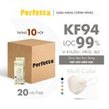  Combo 10 Hộp Khẩu Trang 3 Lớp Perfetta KF94 Chuẩn Form Hàn Quốc (20 Cái/Hộp) 