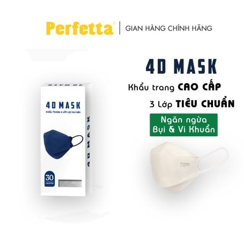 Khẩu Trang 4D MASK Cao Cấp, Ngăn Ngừa Bụi Và Vi Khuẩn (30 cái/hộp)
