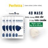  Khẩu Trang 4D MASK Cao Cấp, Ngăn Ngừa Bụi Và Vi Khuẩn (30 cái/hộp) 
