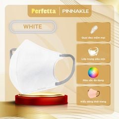 Khẩu Trang Perfetta Pinnakle, 3 Lớp, Quai Đeo Thun Bông (30 cái/hộp)