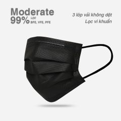 Khẩu Trang Perfetta Moderate, 3 Lớp, Dễ Thở (50 Cái/ Hộp)