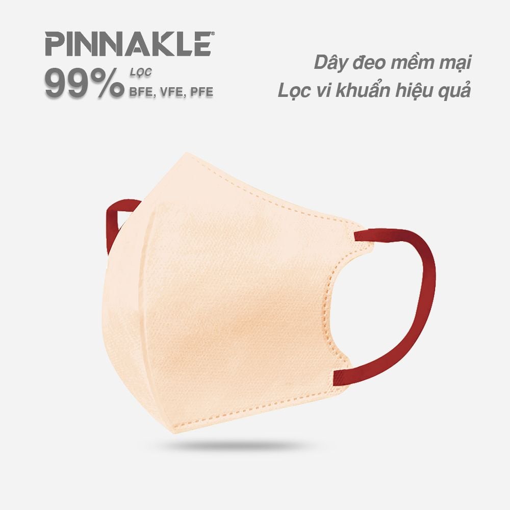 Khẩu Trang Perfetta Pinnakle, 3 Lớp, Quai Đeo Thun Bông, Dạng Gói (7 cái/gói)