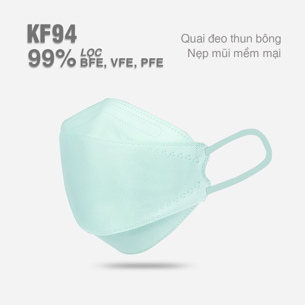 Khẩu Trang Perfetta KF94, 3 Lớp, Chuẩn Form Hàn Quốc (20 Cái/Hộp)