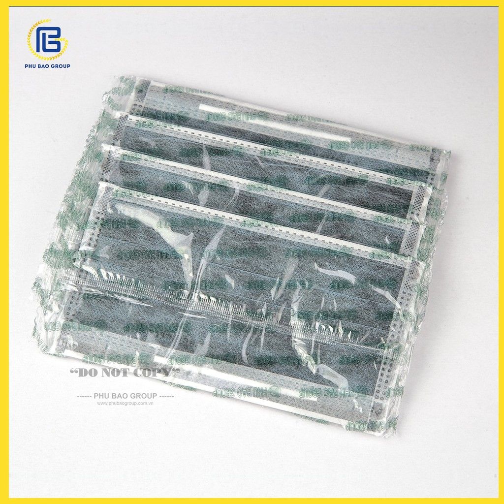 Khẩu Trang Perfetta Carbon Than Hoạt Tính, 4 Lớp, Lọc Mùi (40 Cái/Hộp)
