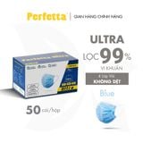  [HÀNG XUẤT KHẨU] Khẩu trang y tế 4 lớp Perfetta Ultra Trắng/Xanh (50 Cái/Hộp) 