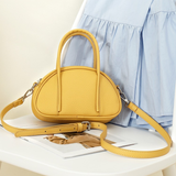  Túi xách tay & đeo chéo phong cách Retro hình bán nguyệt  PU22605 - Màu Yellow Sale! 