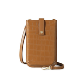  Ví đeo chéo Crossbody Cellphone Purse có nút cài PU22611 - Màu Brown 