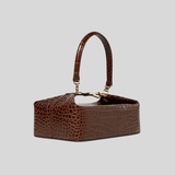  Túi xách tay họa tiết cá sấu hình chữ nhật Clutch Bags  PU22711 - Màu Brown 