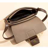  Túi đeo chéo Cross Bag khóa kim loại phối màu Best Seller PU22604 Màu Black 