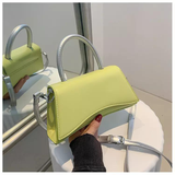  Túi xách tay phối dây Classic Purse PU22801 Màu Green 