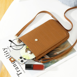  Ví đeo chéo Crossbody Cellphone Purse có nút cài PU22611 - Màu Brown 