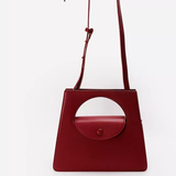  Túi xách tay hình thang  nắp cài Trapezoid Bag  PU22705 - Màu Red 