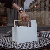  Túi xách tay phong cách Minimalism Bag Clutch PU22710 - Màu White Sale! 