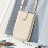  Ví đeo chéo Crossbody Cellphone Purse có nút cài PU22611 - Màu Beige 