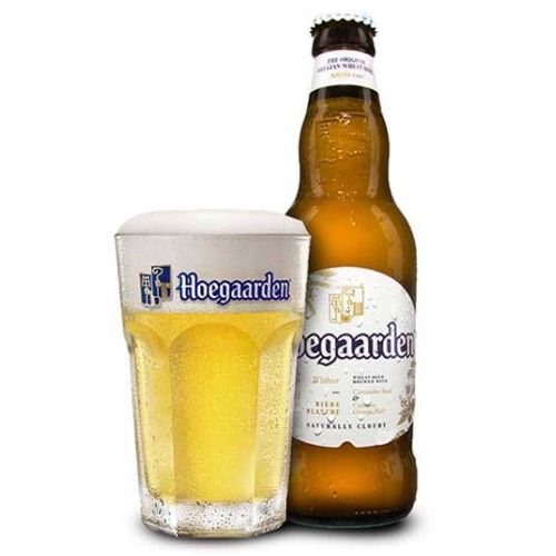 Bia Hoegaarden trắng 4,9% Bỉ – 24 chai 330ml (nhập khẩu)