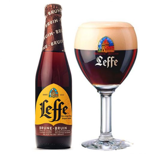 Bia Leffe nâu Brune 6,5% Bỉ  – 24 chai 330ml