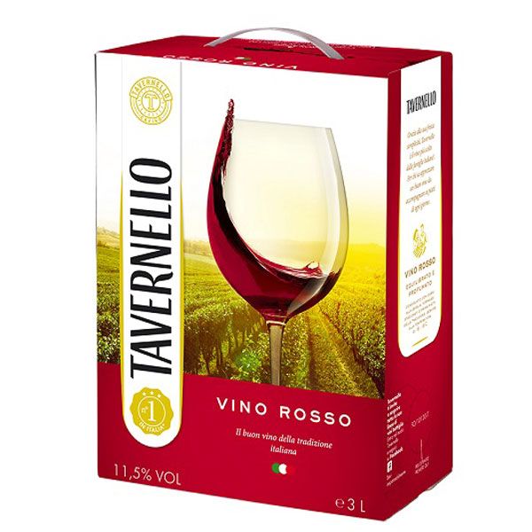 Rượu Vang Bịch Ý Tavernello Vino Rosso D’Italia – 3000 ML