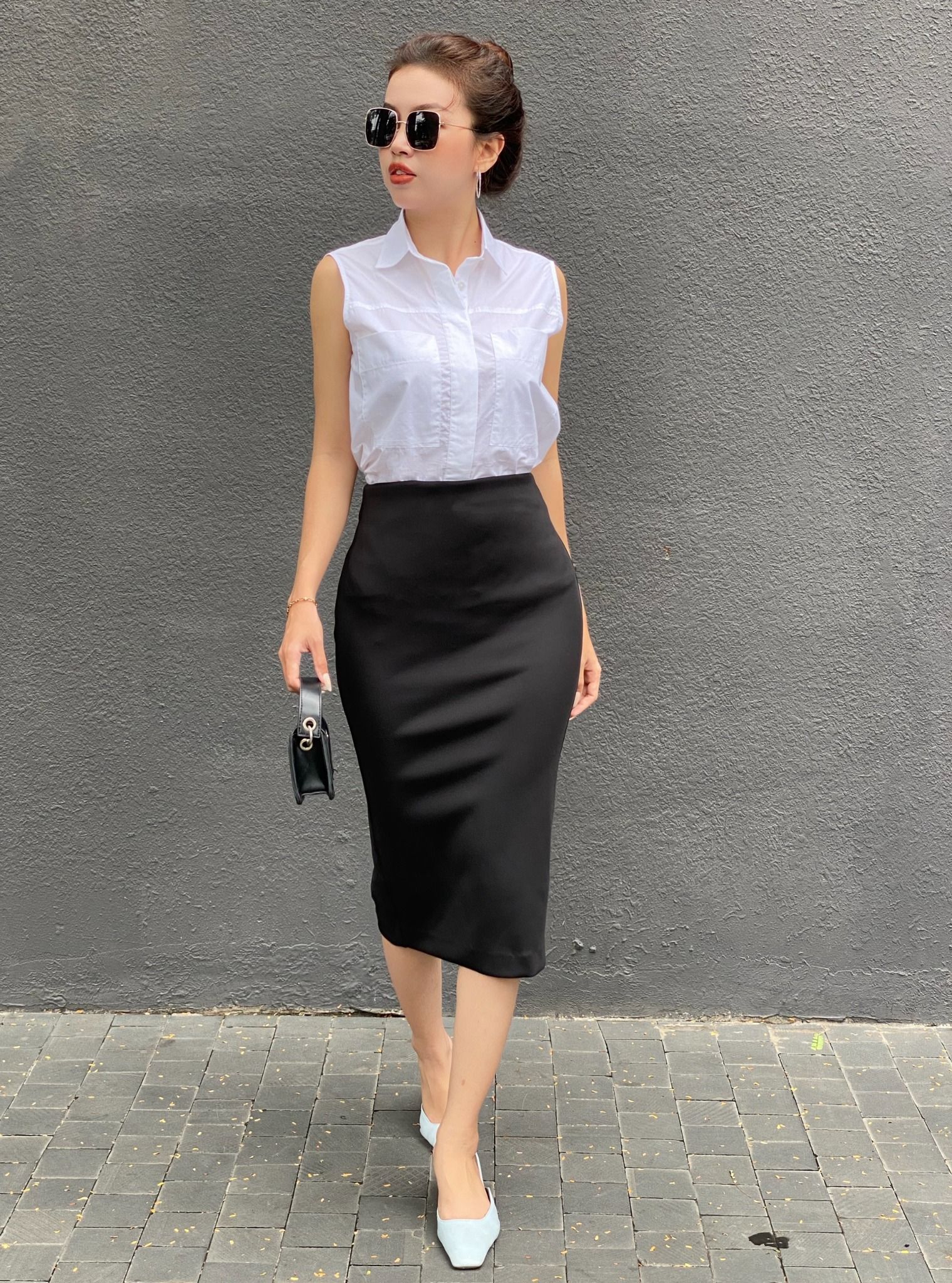 Chân váy bút chì dáng dài thanh lịch  Thời trang Bravo