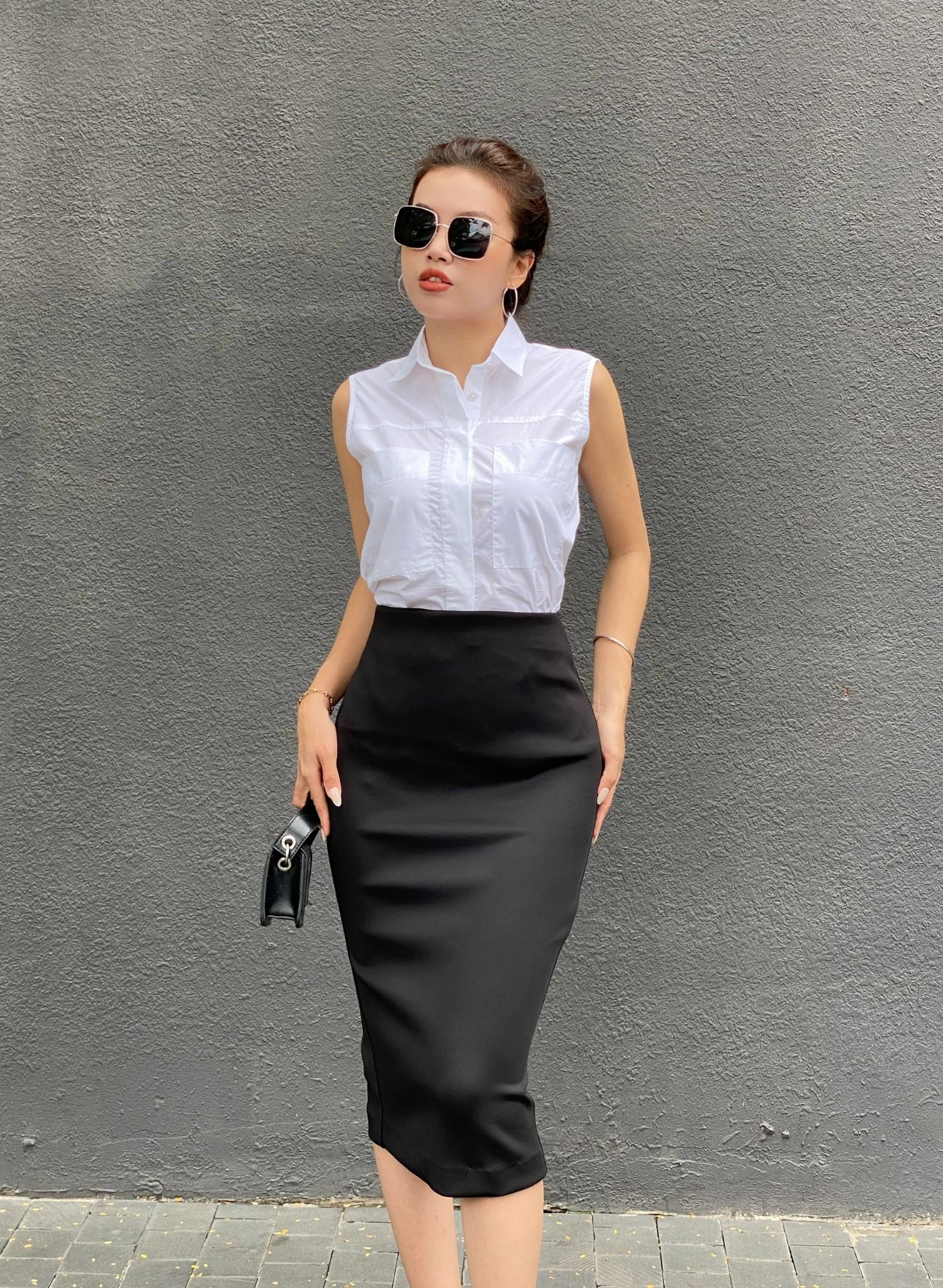 Chân Váy Bút Chì Thắt Nơ  SVCS0010