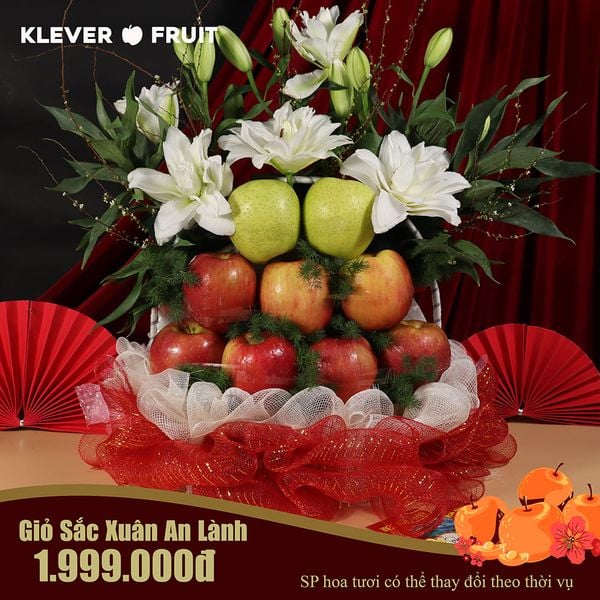 Giỏ Quà Tết Sắc Xuân An Lành của Klever Fruit