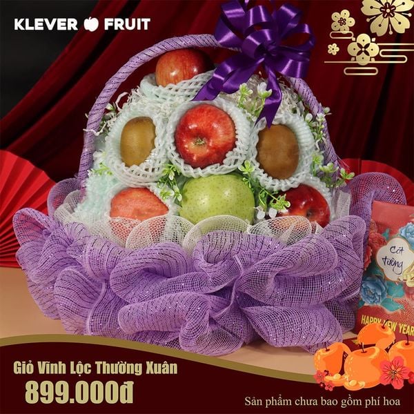 Giỏ Quà Tết Vĩnh Lộc Thường Xuân của Klever Fruit