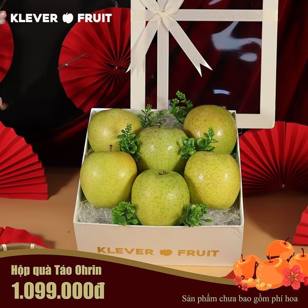 Hộp quà Tết táo Ohrin Nhật Bản của Klever Fruit