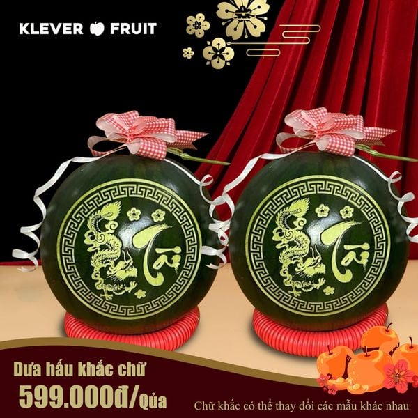 Dưa Hấu Khắc Chữ