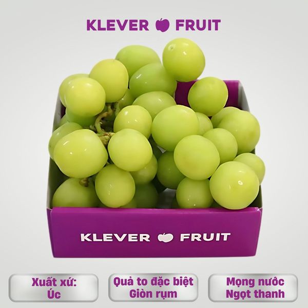 Nho Xanh Không Hạt VIP Úc chủng loại Autumn Crisp 0.6kg