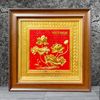 TRANH ĐỒNG HOA SEN, DÁT VÀNG (30cm*30cm)