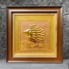TRANH ĐỒNG THUẬN BUỒM XUÔI GIÓ, MẠ VÀNG 24k (Kích thước 30cm x 30cm)...