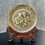 TRANH ĐỒNG CÔNG GIÁO - GIA ĐÌNH THÁNH GIA (Đk 19cm; Cao 25cm)