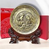 TRANH ĐỒNG CÔNG GIÁO - MỪNG CHÚA GIÁNG SINH (Đk 19cm; Cao 25cm)