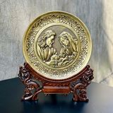 TRANH ĐỒNG CÔNG GIÁO - MỪNG CHÚA GIÁNG SINH (Đk 19cm; Cao 25cm)