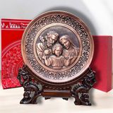 TRANH ĐỒNG CÔNG GIÁO - GIA ĐÌNH THÁNH GIA (Đk 19cm; Cao 25cm)