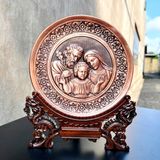 TRANH ĐỒNG CÔNG GIÁO - GIA ĐÌNH THÁNH GIA (Đk 19cm; Cao 25cm)
