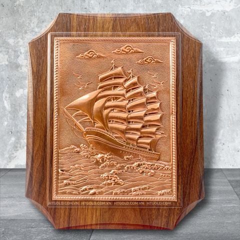 QUÀ TẶNG TRANH ĐỒNG THUẬN BUỒM XUÔI GIÓ  (Kích thước 20cm x 25cm)..