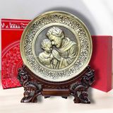 TRANH ĐỒNG CÔNG GIÁO - THÁNH GIUSE BÊN CHÚA (Đường kính 19cm; Cao 25cm)