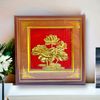 QUÀ TẶNG TRANH ĐỒNG HOA SEN (26cm*26cm)