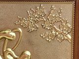 TRANH CHỮ CHA MẸ BẰNG ĐỒNG, MẠ VÀNG 24K (Kích thước 28cm x 38cm)